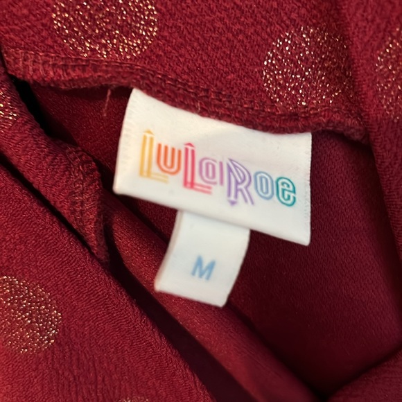 Burgundy and gold skirt. Lularoe size medium. - Picture 2 of 2